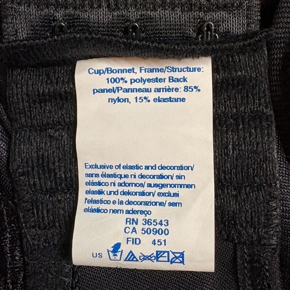 NEOT, Warner's, Full Coverage Wire-Free Bra, 44 DDD, Black 🫦 - Picture 8 of 9